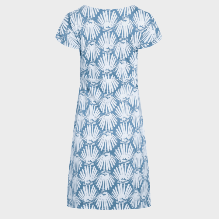 Ladies Printed Jersey Dress Blue/Lime from You Know Who's