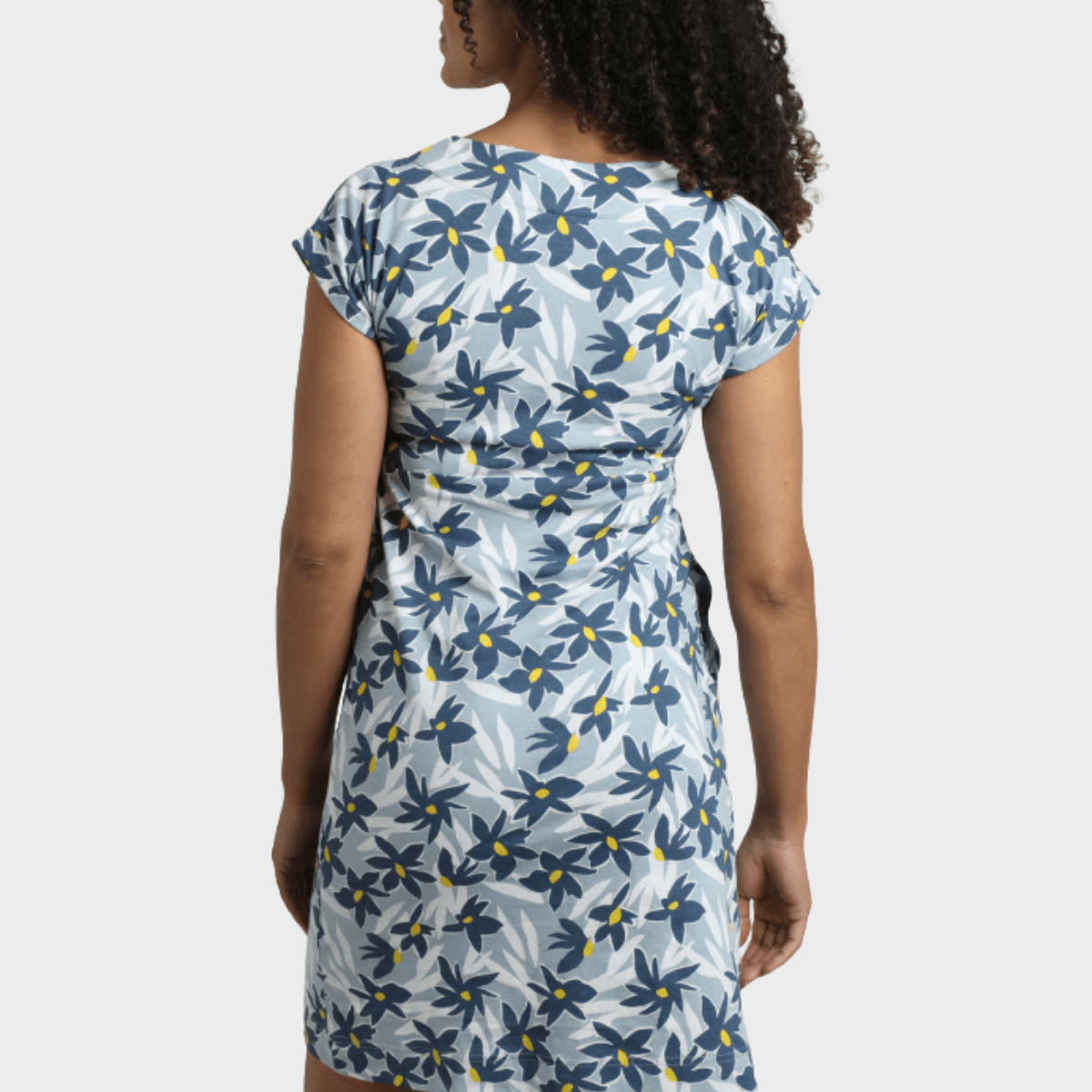 Ladies Printed Side Pocket Dress Blue/Navy from You Know Who's