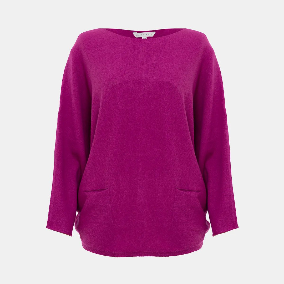 Ladies Purple Batwing Jumper from You Know Who's