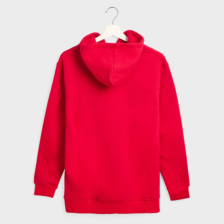 Ladies Red California Slogan Hoodie from You Know Who's