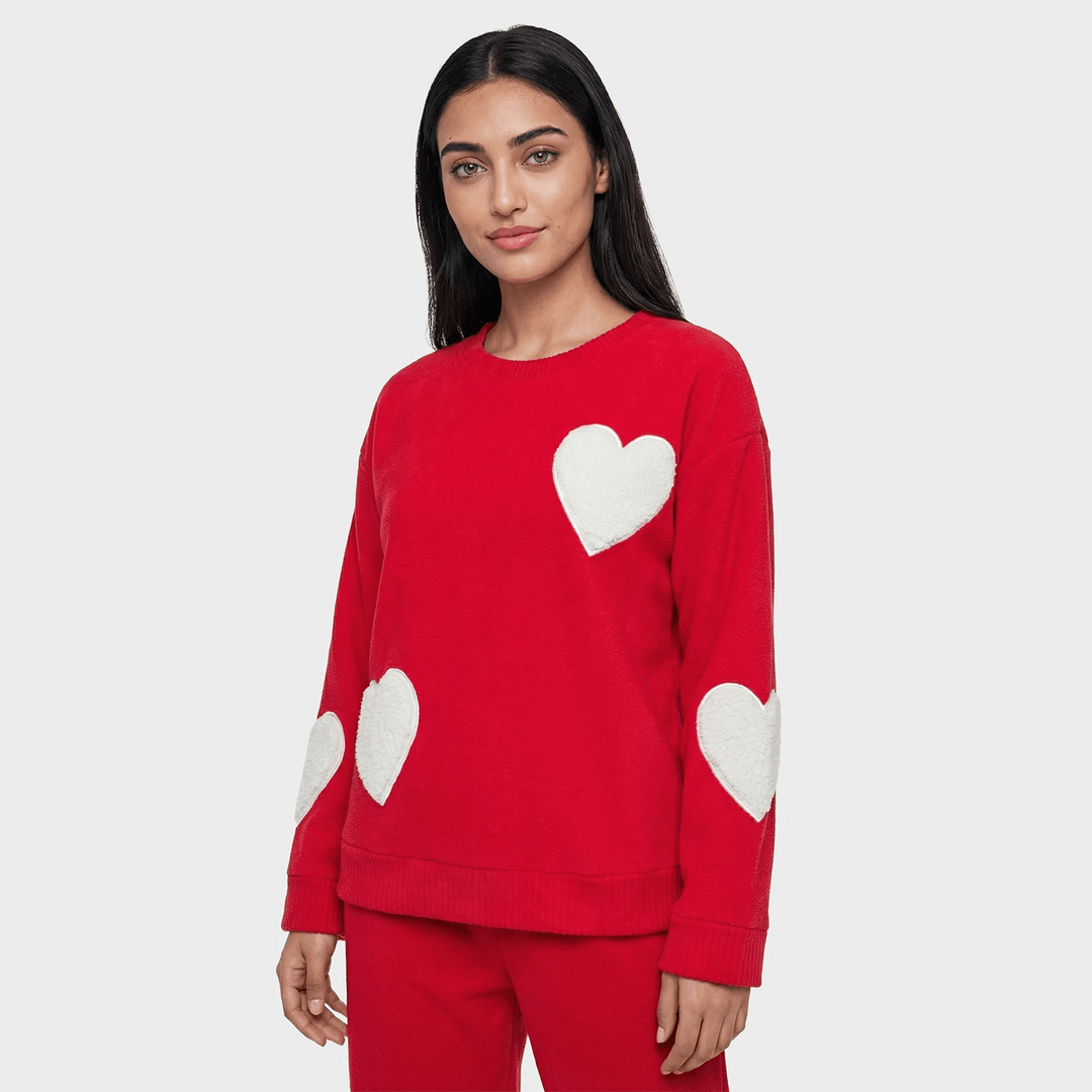 Ladies Red Hearts Lounge Set from You Know Who's