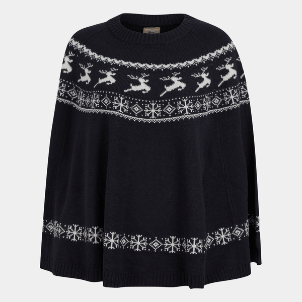 Ladies Reindeer Round Poncho from You Know Who's