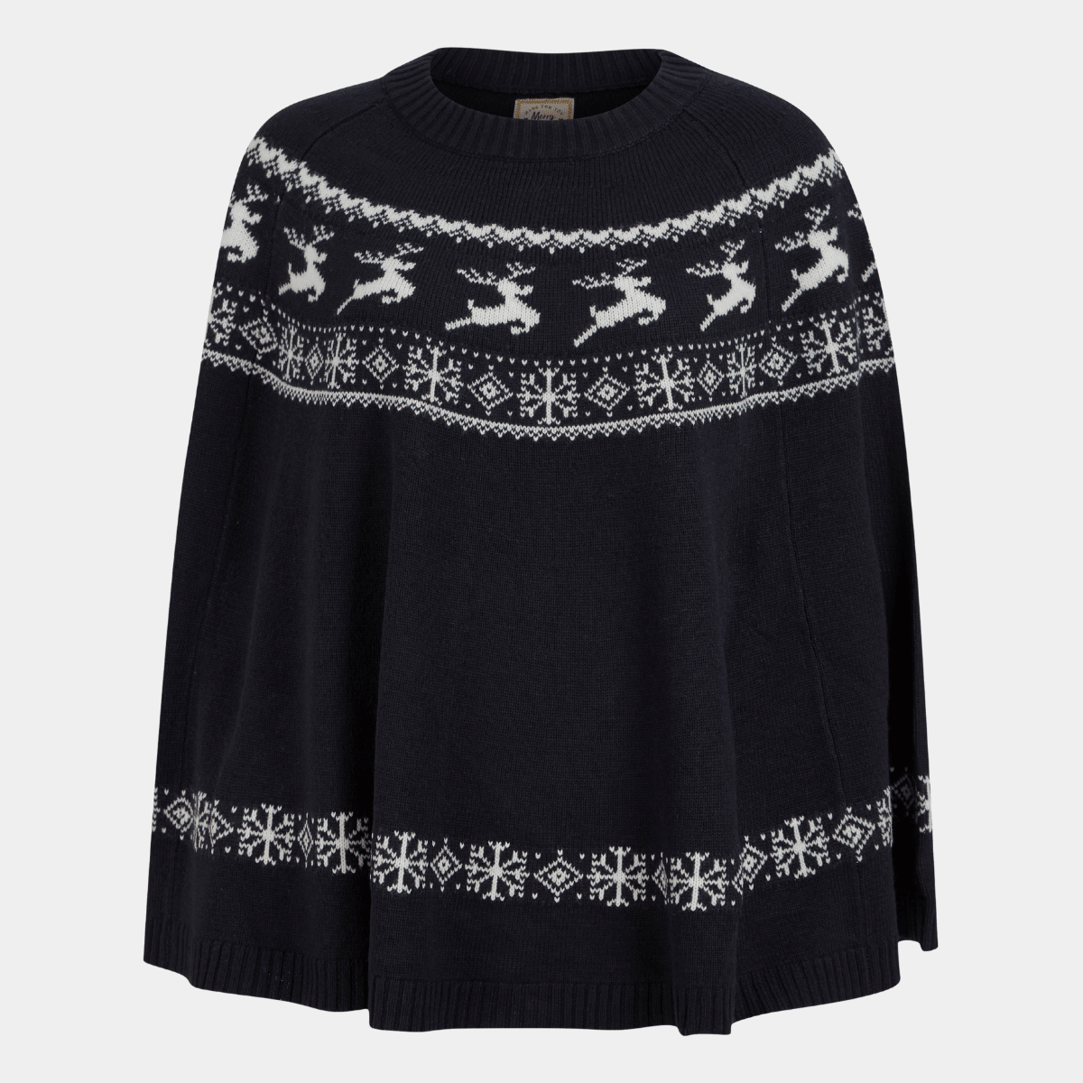 Ladies Reindeer Round Poncho from You Know Who's