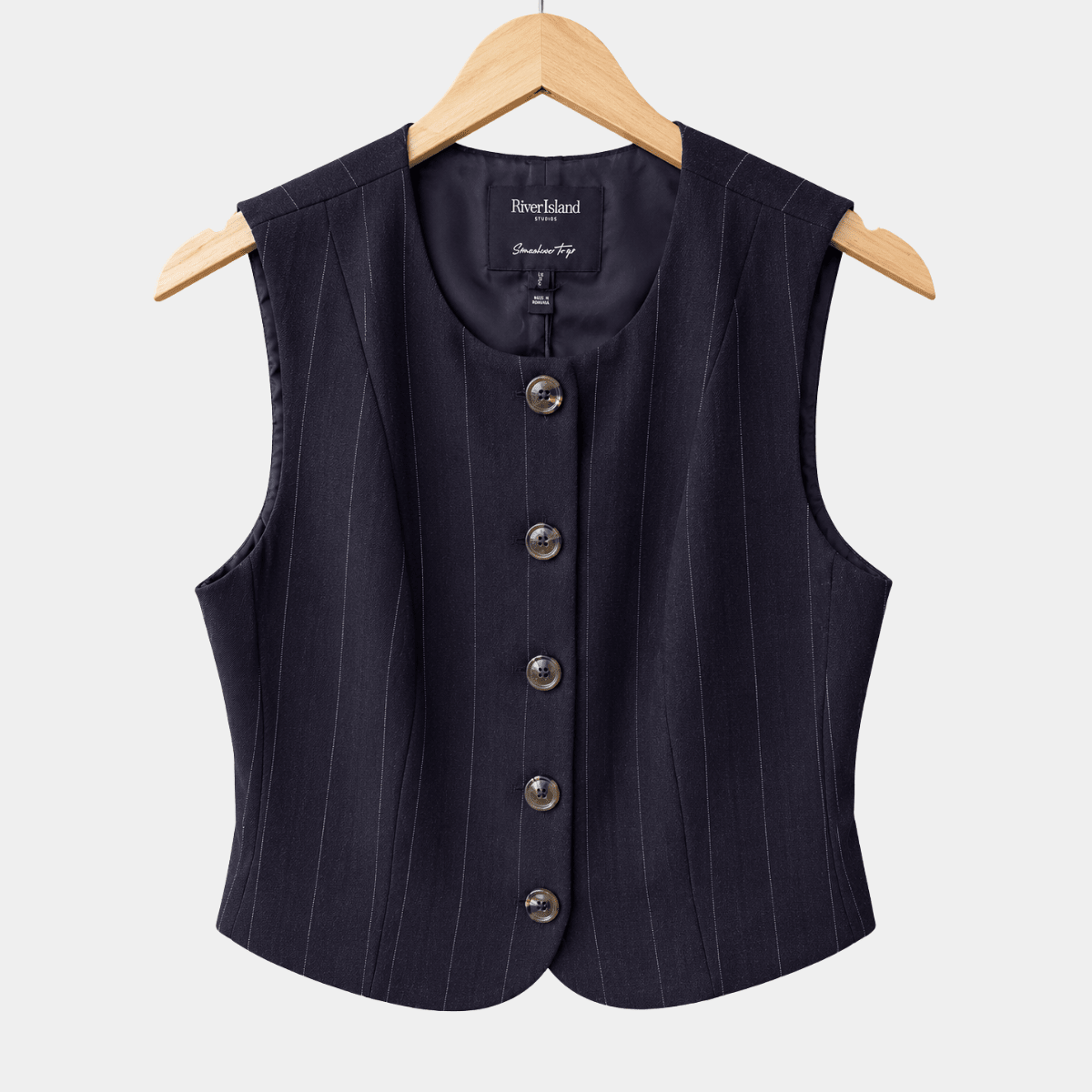 Ladies RI Pinstripe Waistcoat from You Know Who's