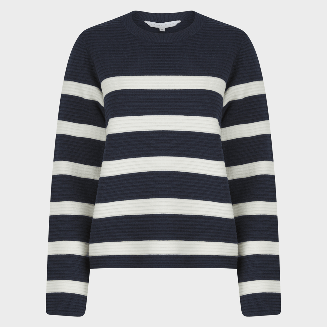 Ladies Ribbed Stripe Jumper from You Know Who's