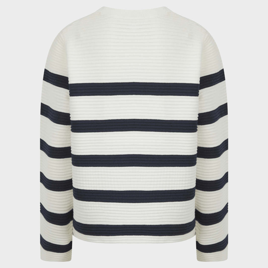 Ladies Ribbed Stripe Jumper from You Know Who's