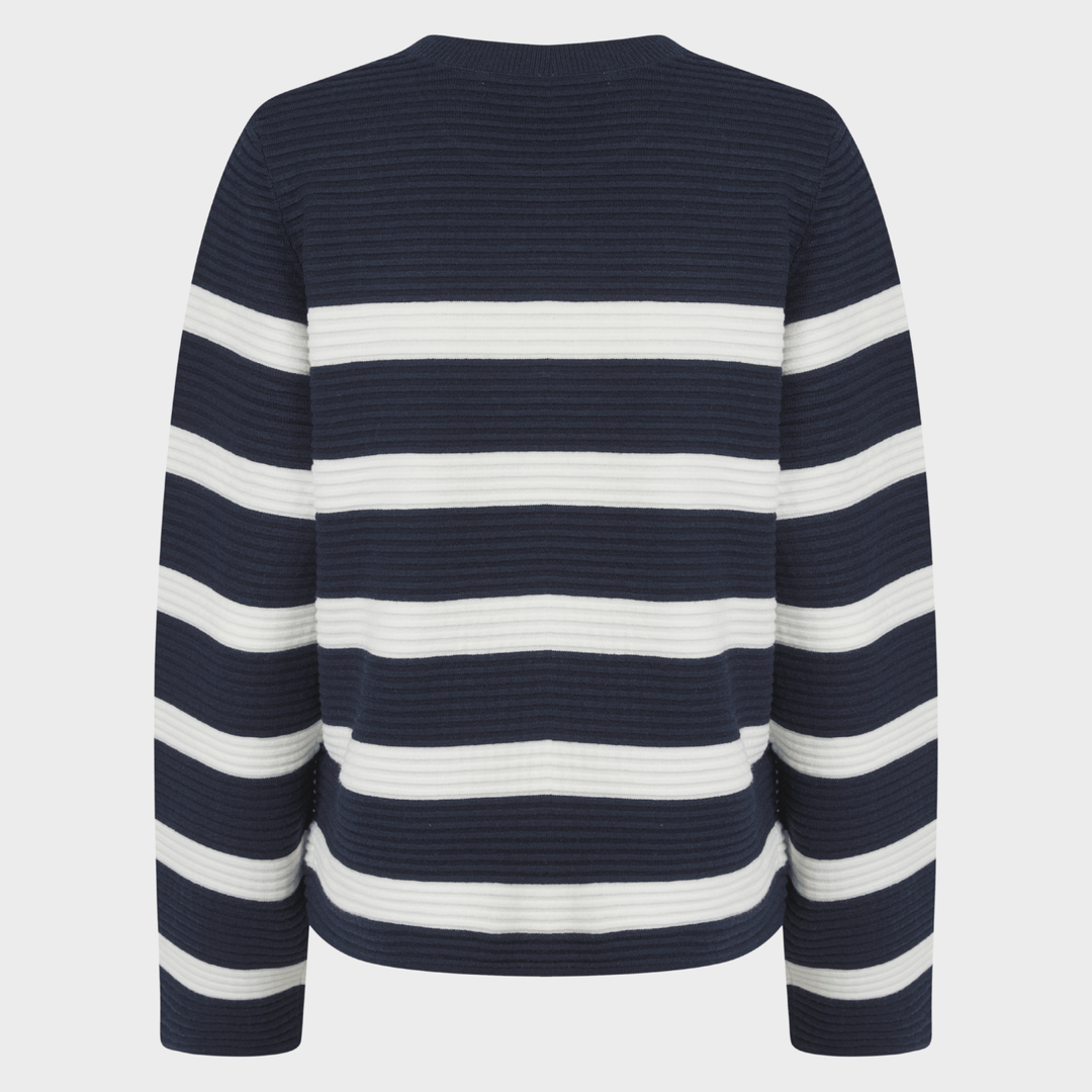Ladies Ribbed Stripe Jumper from You Know Who's