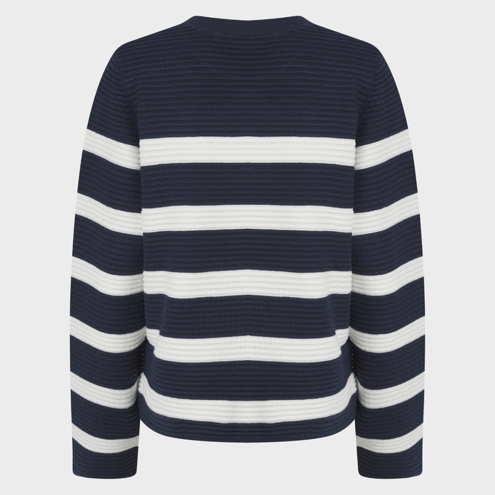 Ladies Ribbed Stripe Jumper from You Know Who's