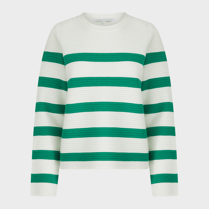 Ladies Ribbed Stripe Jumper from You Know Who's