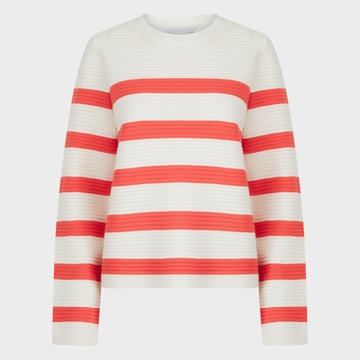 Ladies Ribbed Stripe Jumper from You Know Who's