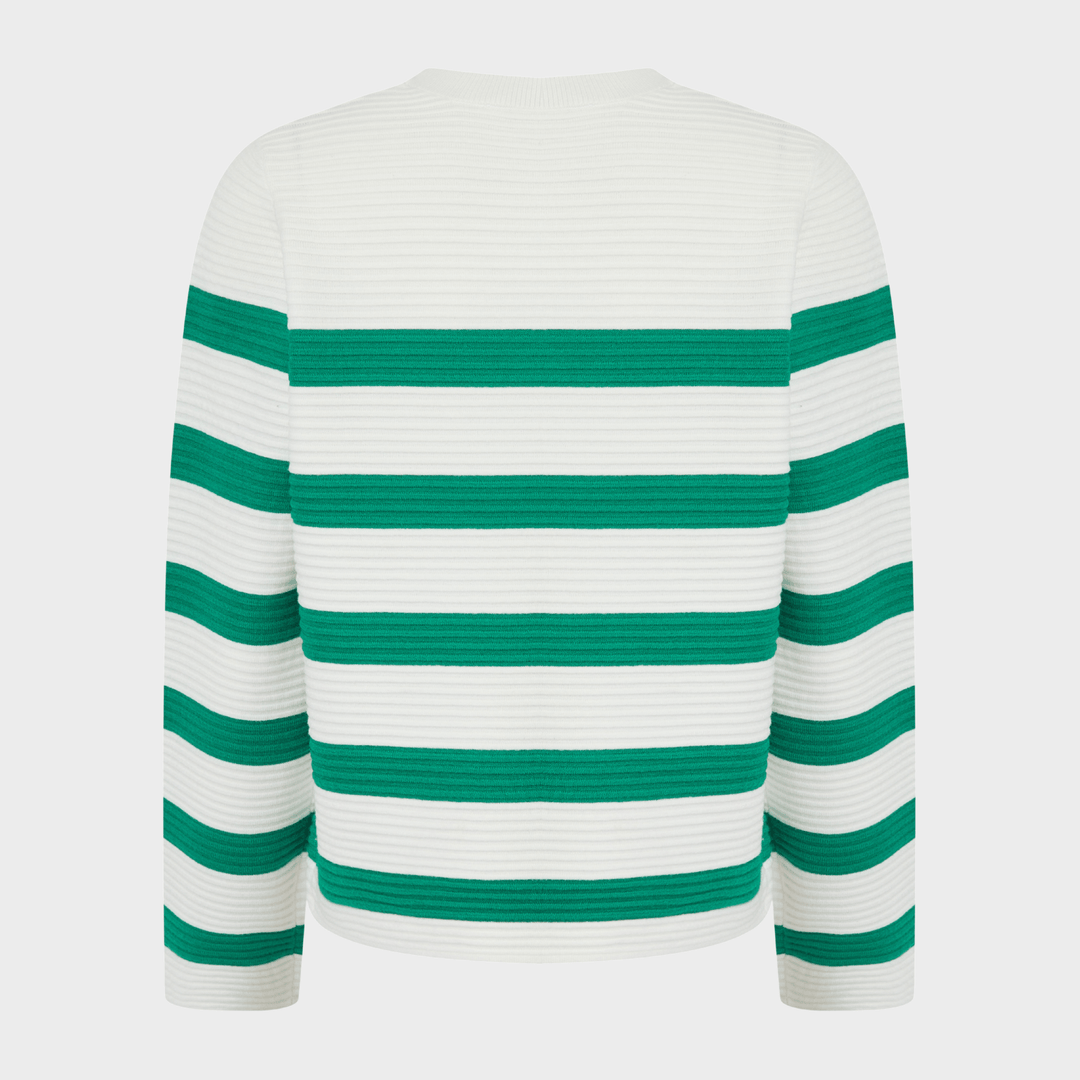 Ladies Ribbed Stripe Jumper from You Know Who's