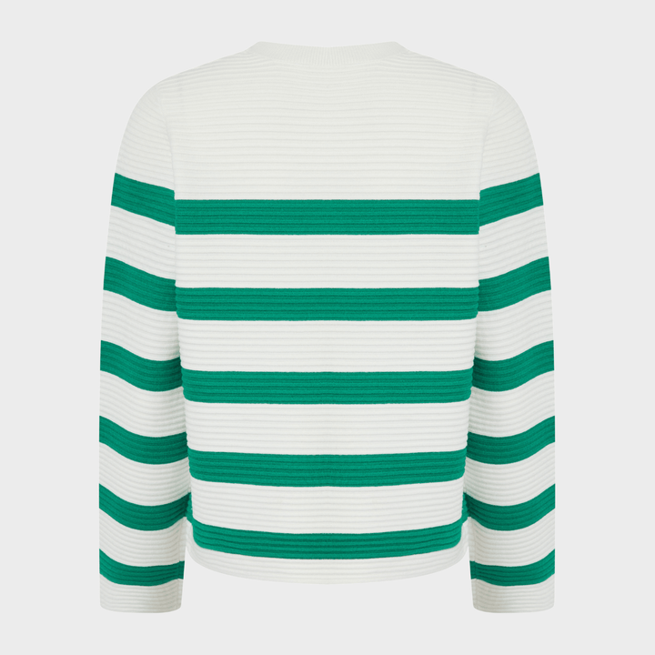 Ladies Ribbed Stripe Jumper from You Know Who's