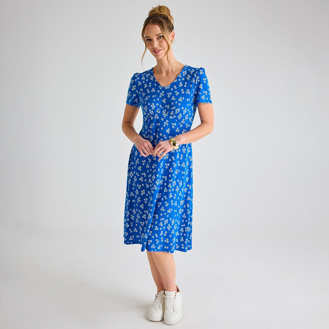 Ladies Royal Ditsy Floral V - Neck Printed Dress from You Know Who's