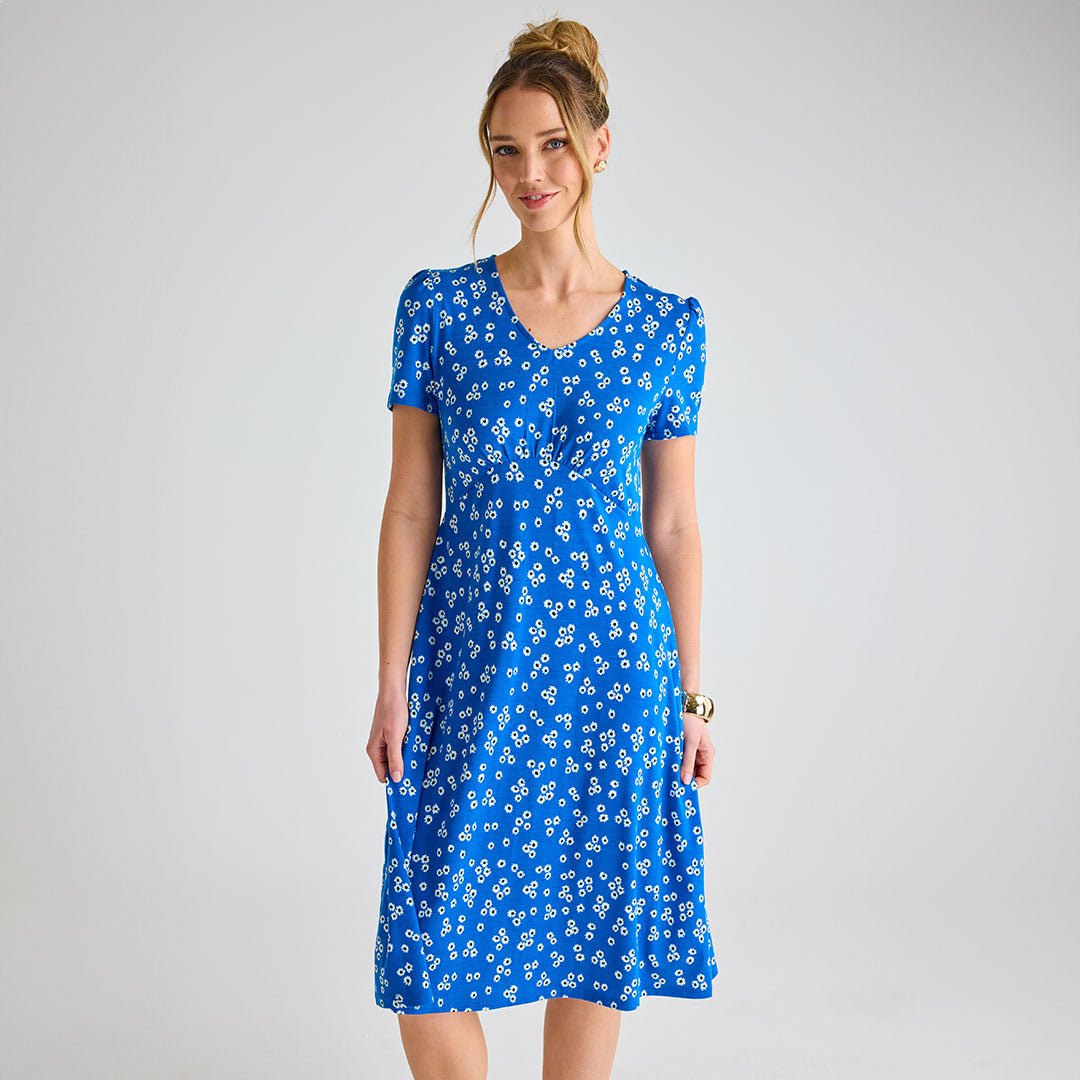 Ladies Royal Ditsy Floral V - Neck Printed Dress from You Know Who's