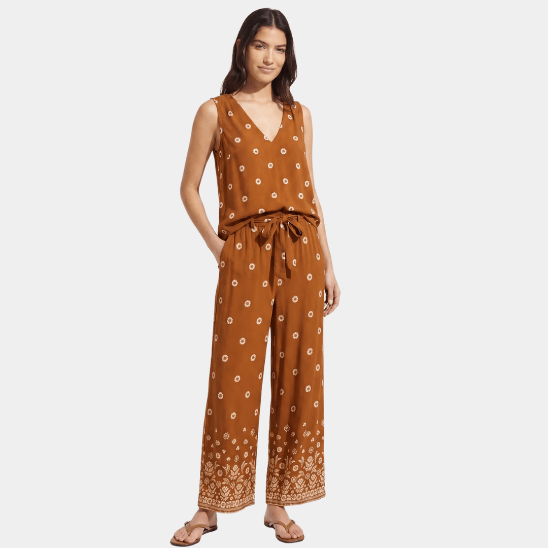 Ladies Rust All Over Print Vest from You Know Who's
