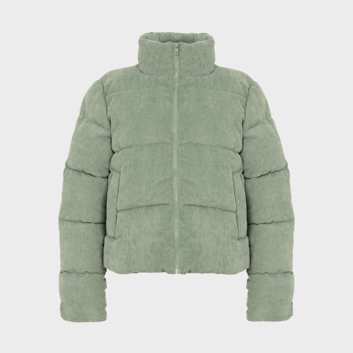 Ladies Sage Cord Bomber Jacket from You Know Who's