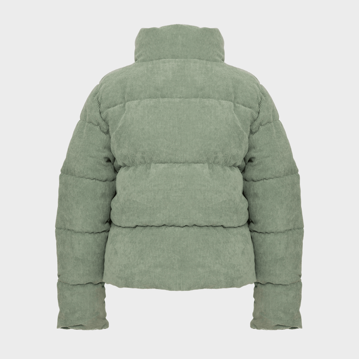 Ladies Sage Cord Bomber Jacket from You Know Who's