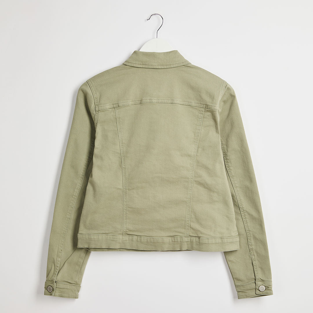 Mens Jacket Max Jeans Jacket Olive Ladies Sage Denim Jacket – You