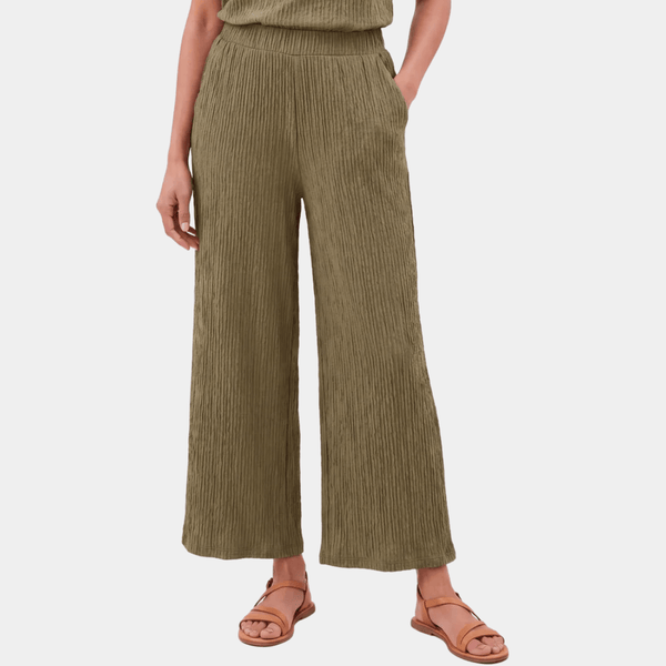 Ladies Sage Plisse Trouser from You Know Who's