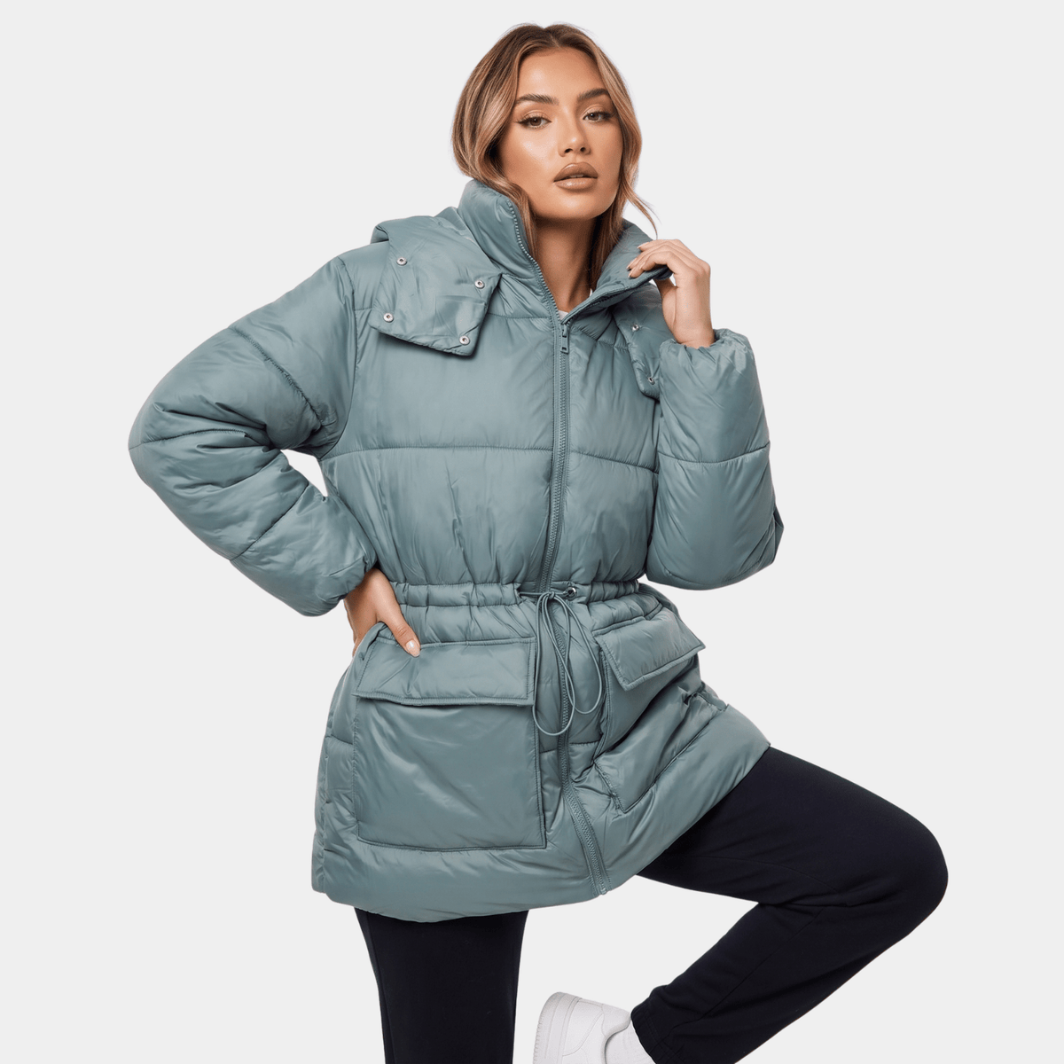 Ladies Sage Puffa Jacket from You Know Who's