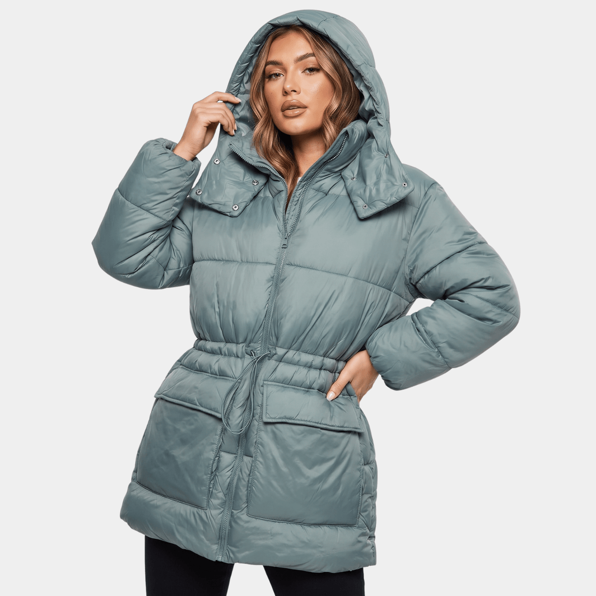 Ladies Sage Puffa Jacket from You Know Who's