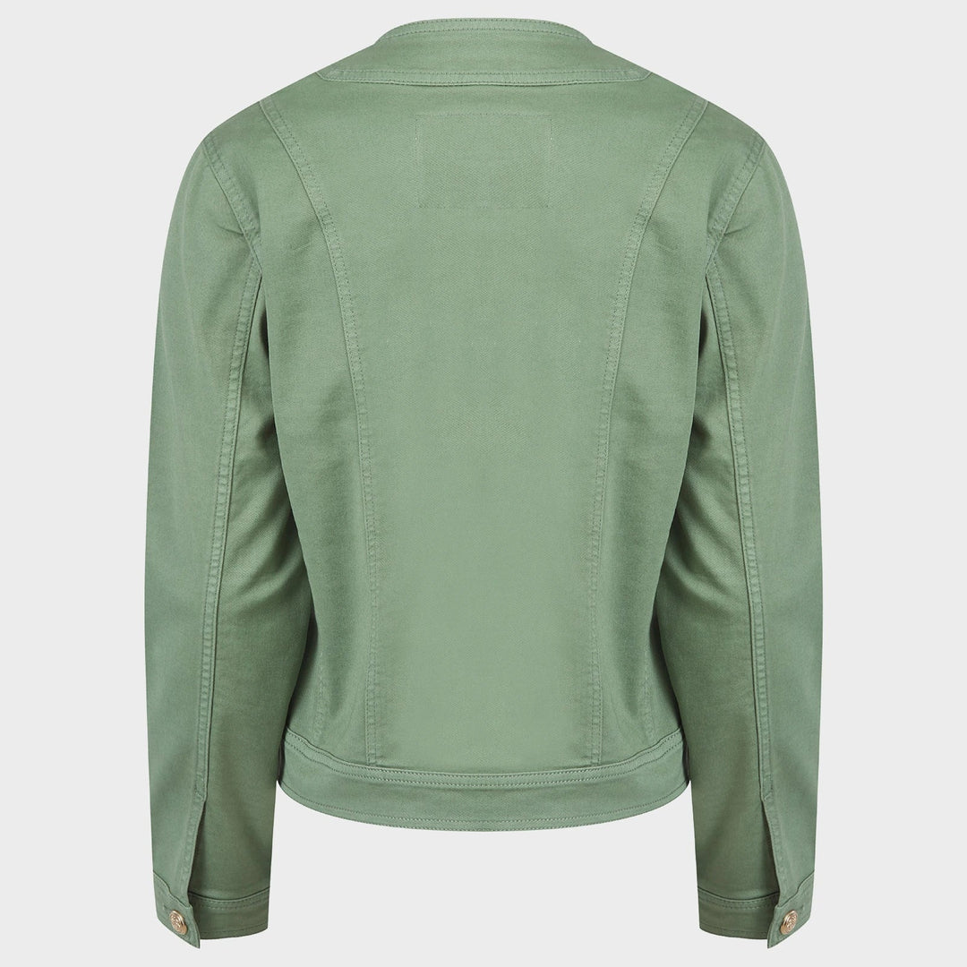 Ladies Sage Stretch Denim Jacket from You Know Who's