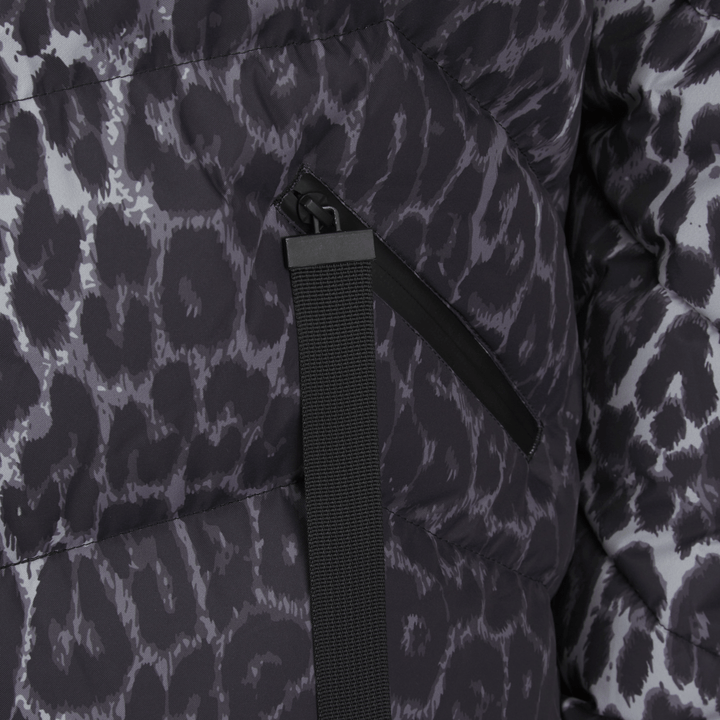 Ladies Saint and Sinners Grey Leopard Print Coat from You Know Who's