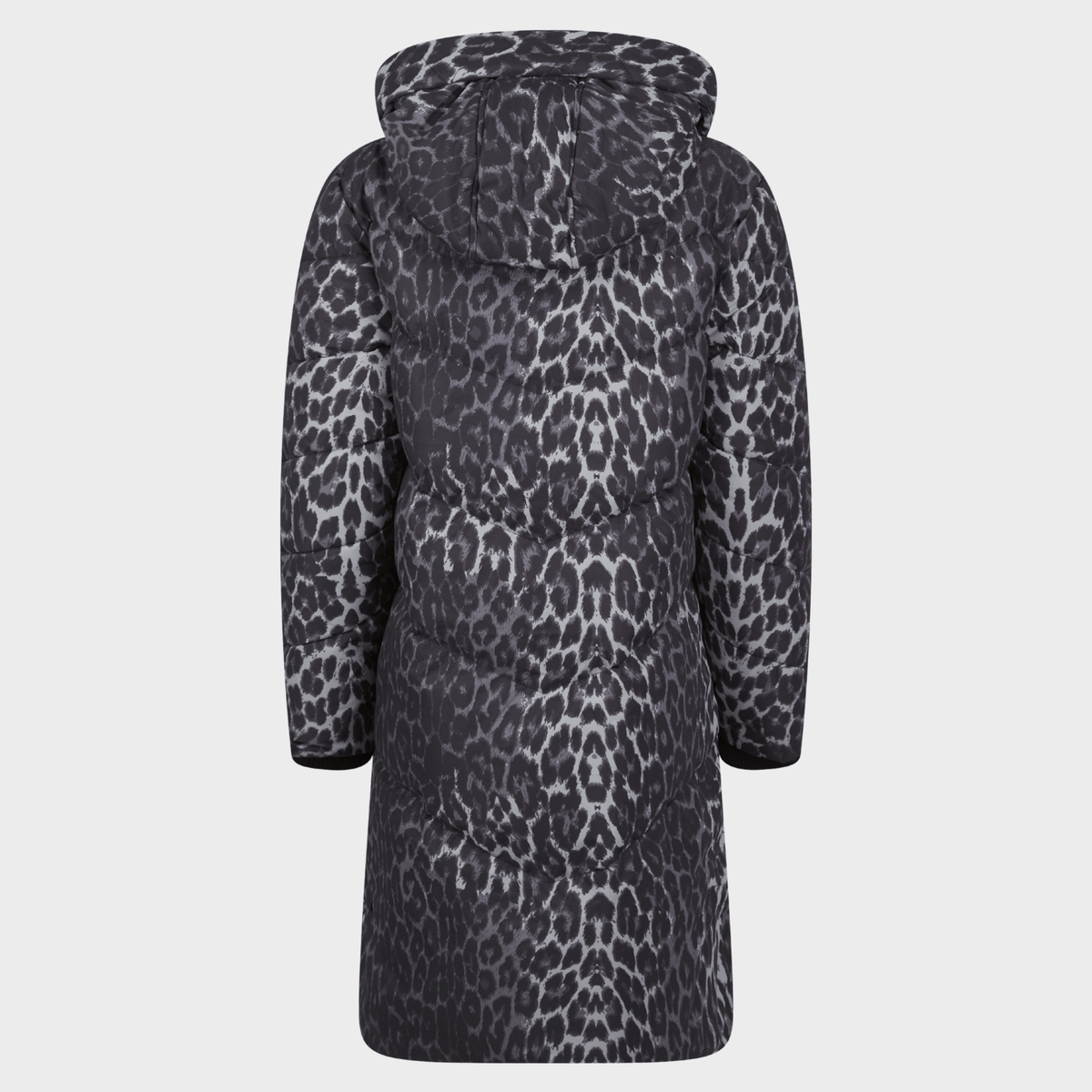Ladies Saint and Sinners Grey Leopard Print Coat from You Know Who's