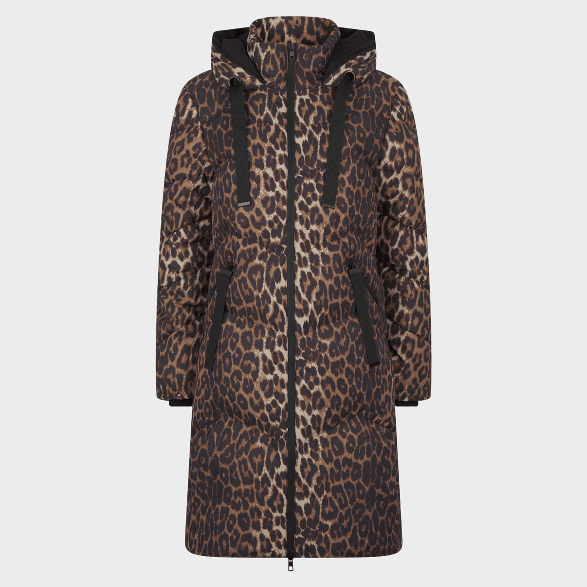 Ladies Saint & Sinners Brown Leopard Print Coat