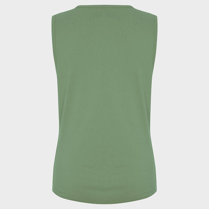 Ladies Shale Green Crew Neck Vest from You Know Who's