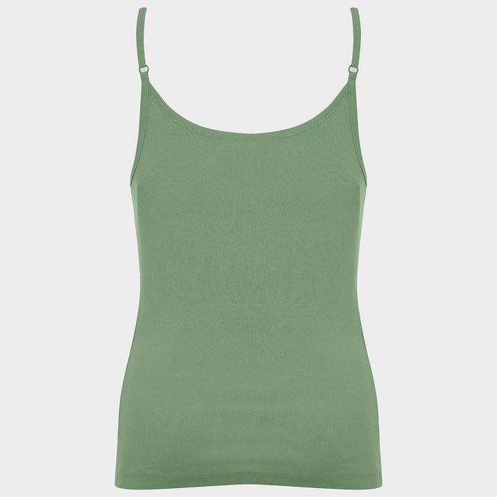 Ladies Shale Green Strappy Vest from You Know Who's