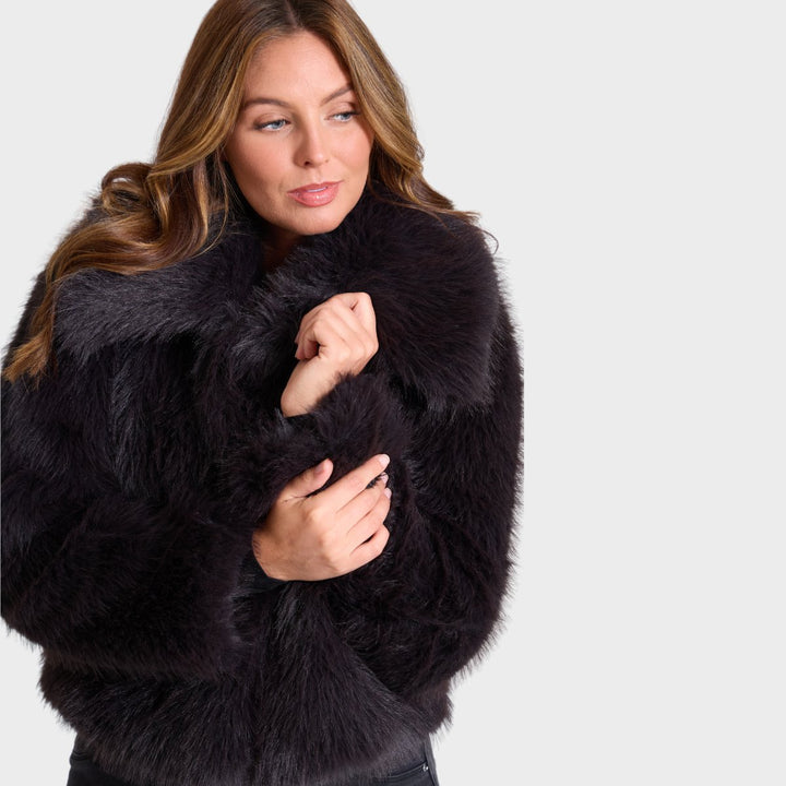 Ladies Short Faux Fur Coat from You Know Who's