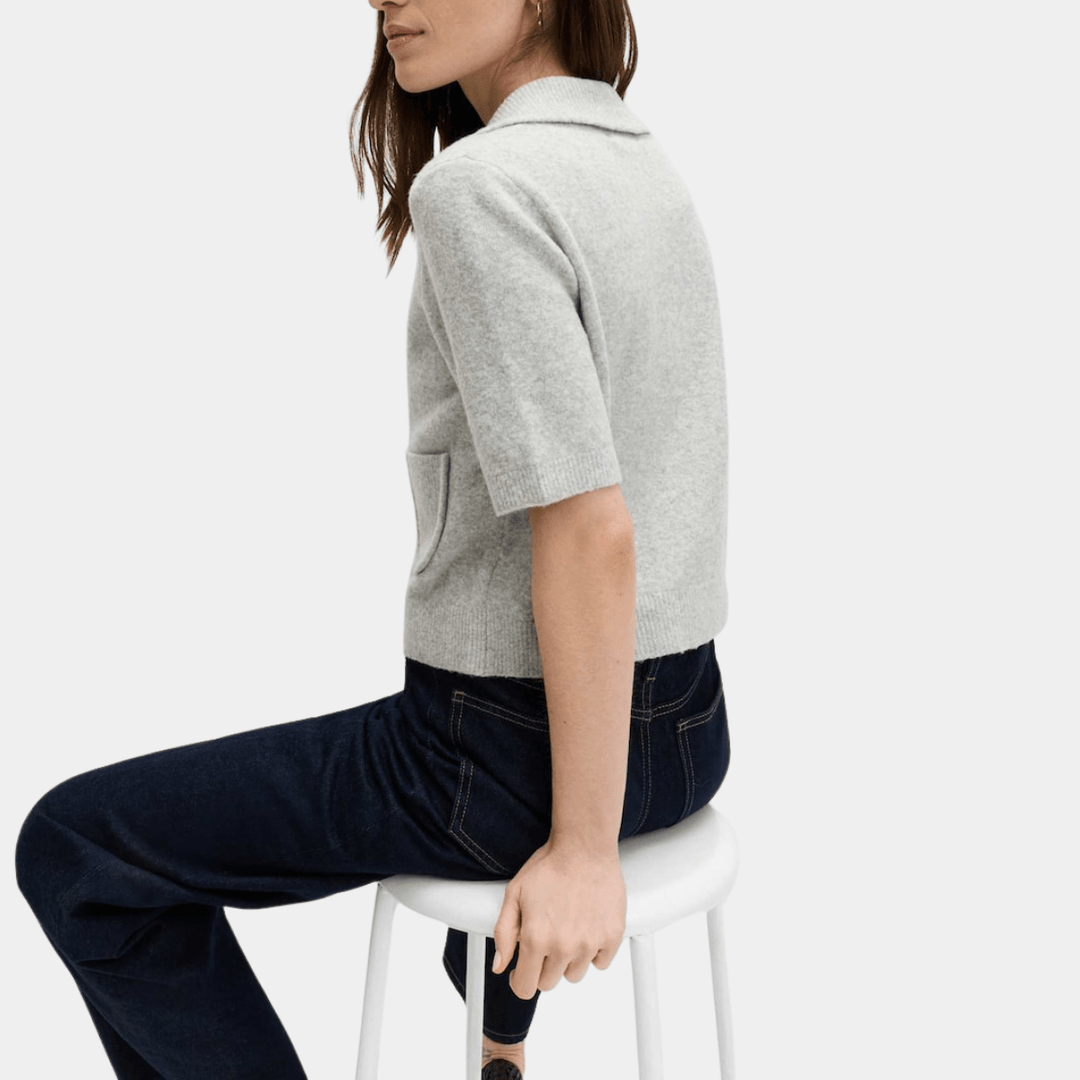 Ladies Short Sleeved Collared Cardigan from You Know Who's