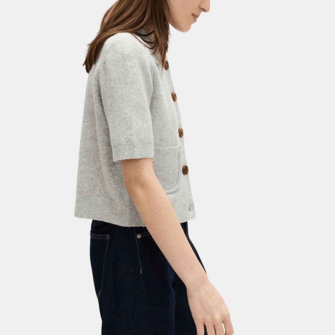 Ladies Short Sleeved Collared Cardigan from You Know Who's