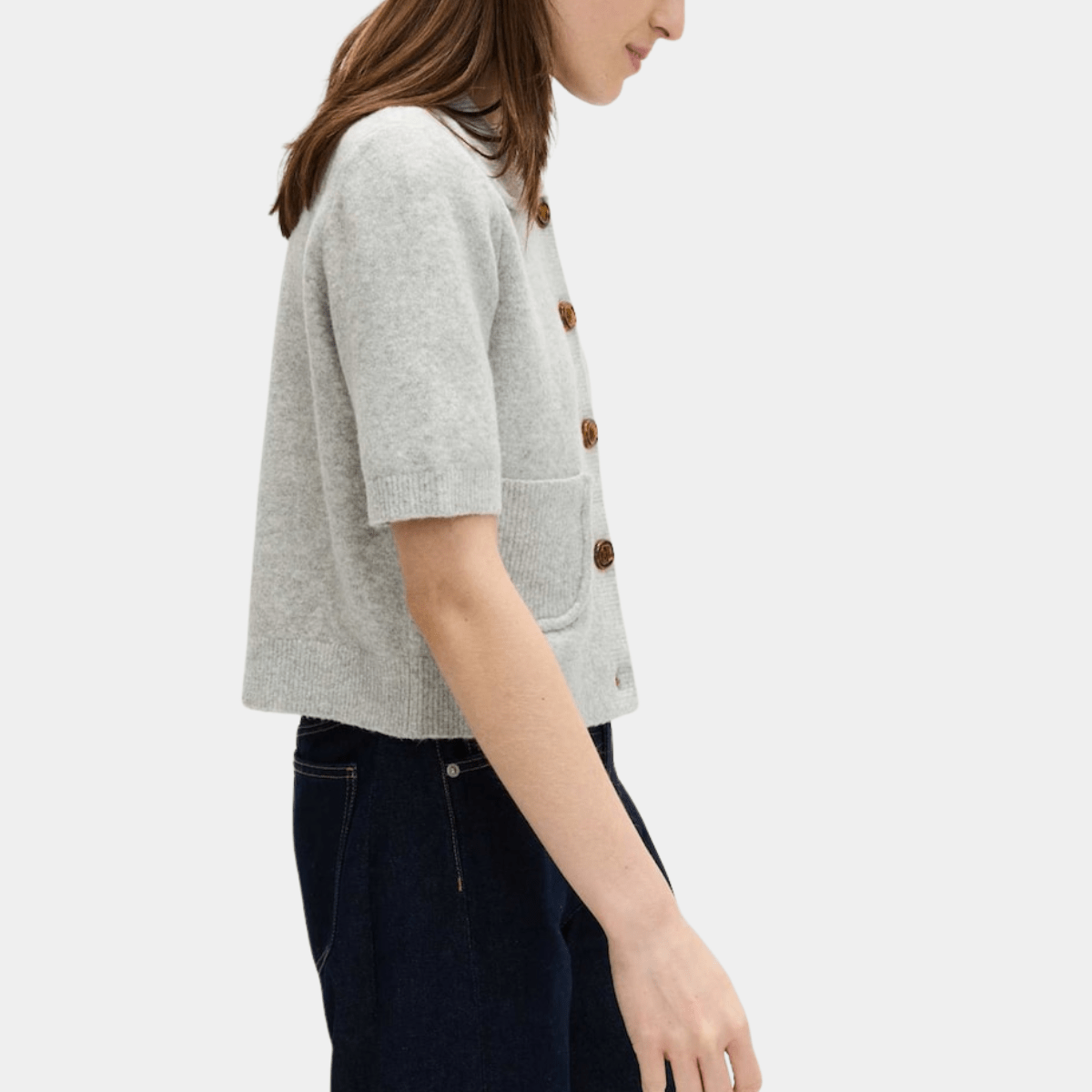 Ladies Short Sleeved Collared Cardigan from You Know Who's