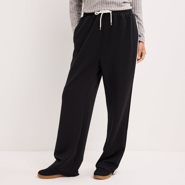 Ladies Side Stripe Wide Leg Trouser from You Know Who's