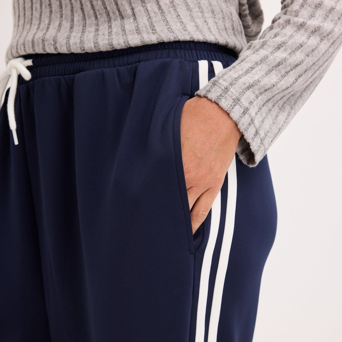 Ladies Side Stripe Wide Leg Trouser from You Know Who's