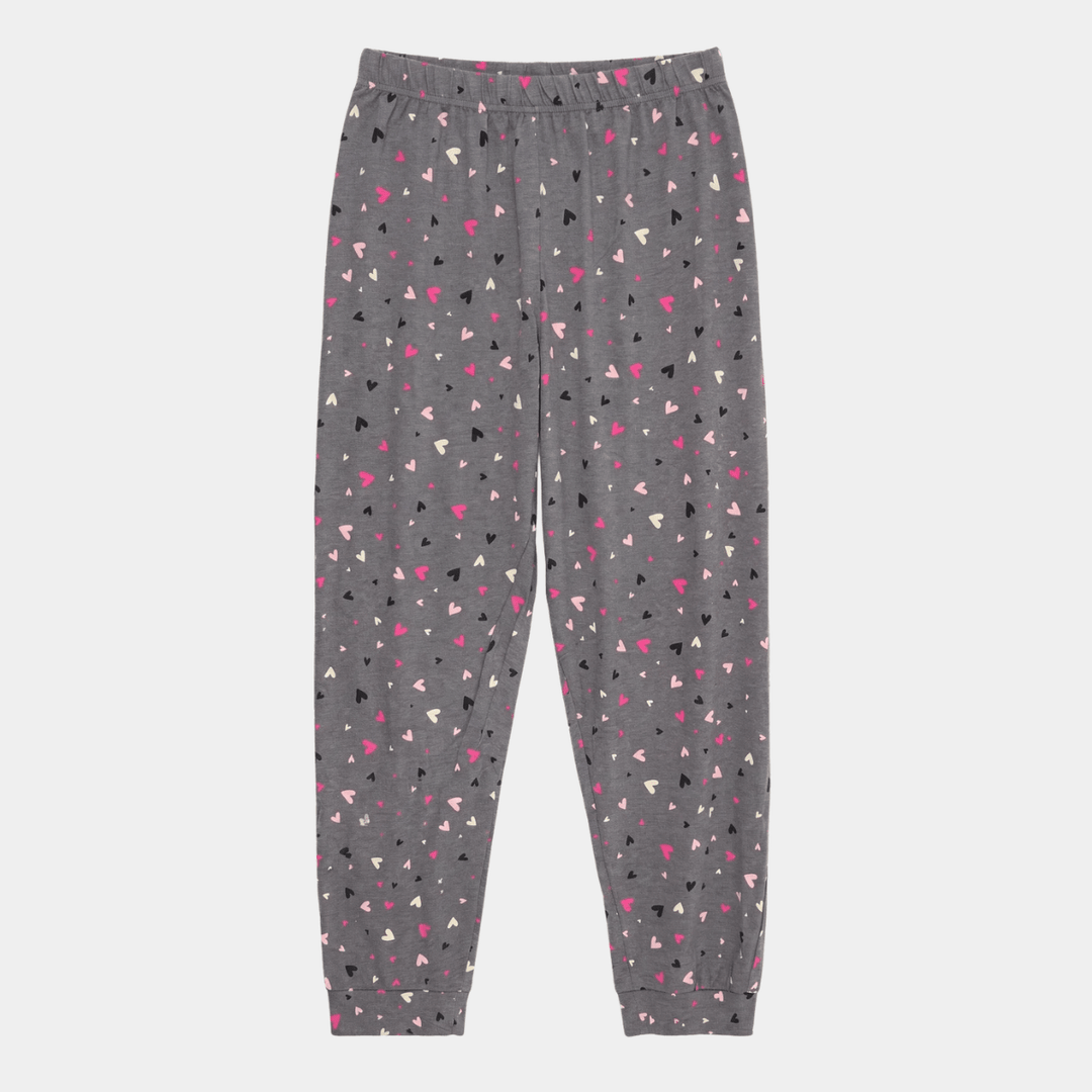 Ladies Small Multi Heart PJ Bottoms from You Know Who's