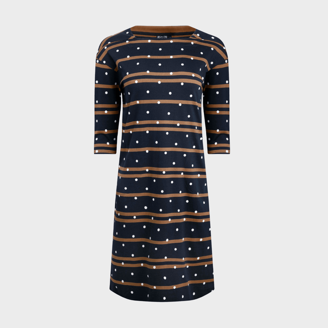 Ladies Square Neck Dress Brown from You Know Who's