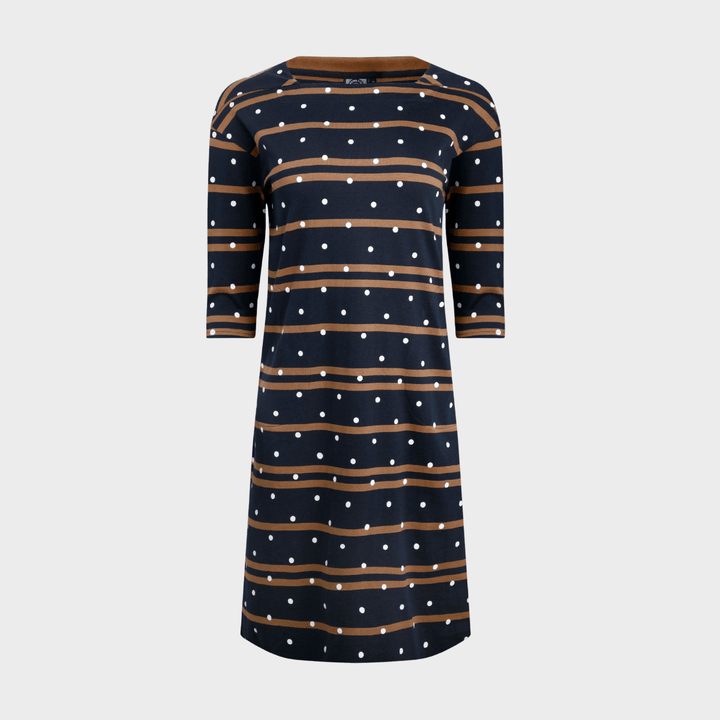 Ladies Square Neck Dress Brown from You Know Who's