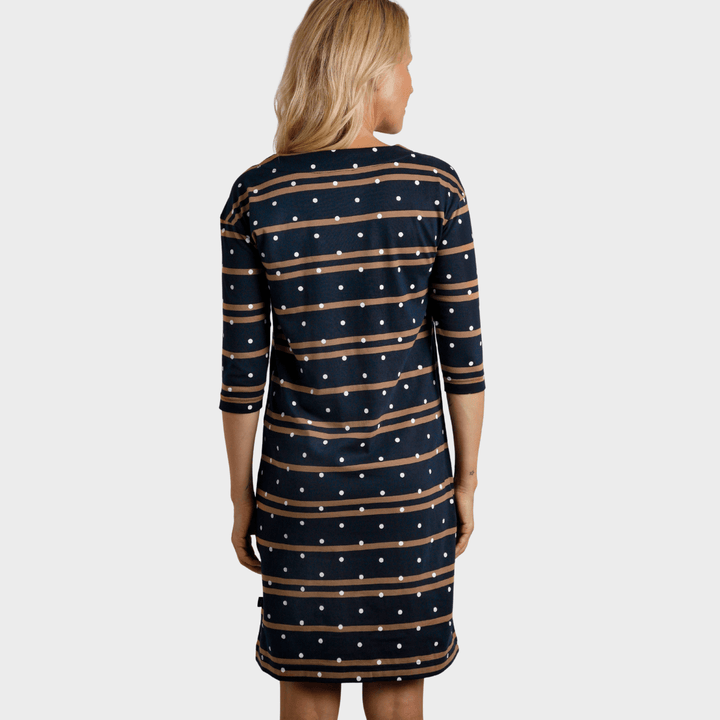Ladies Square Neck Dress Brown from You Know Who's
