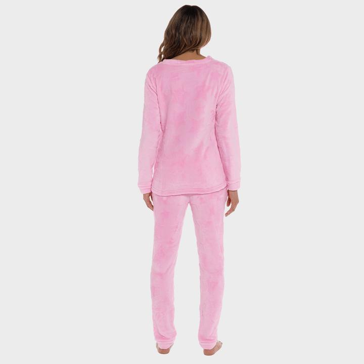 Ladies Star Embossed Fleecy Pyjamas from You Know Who's