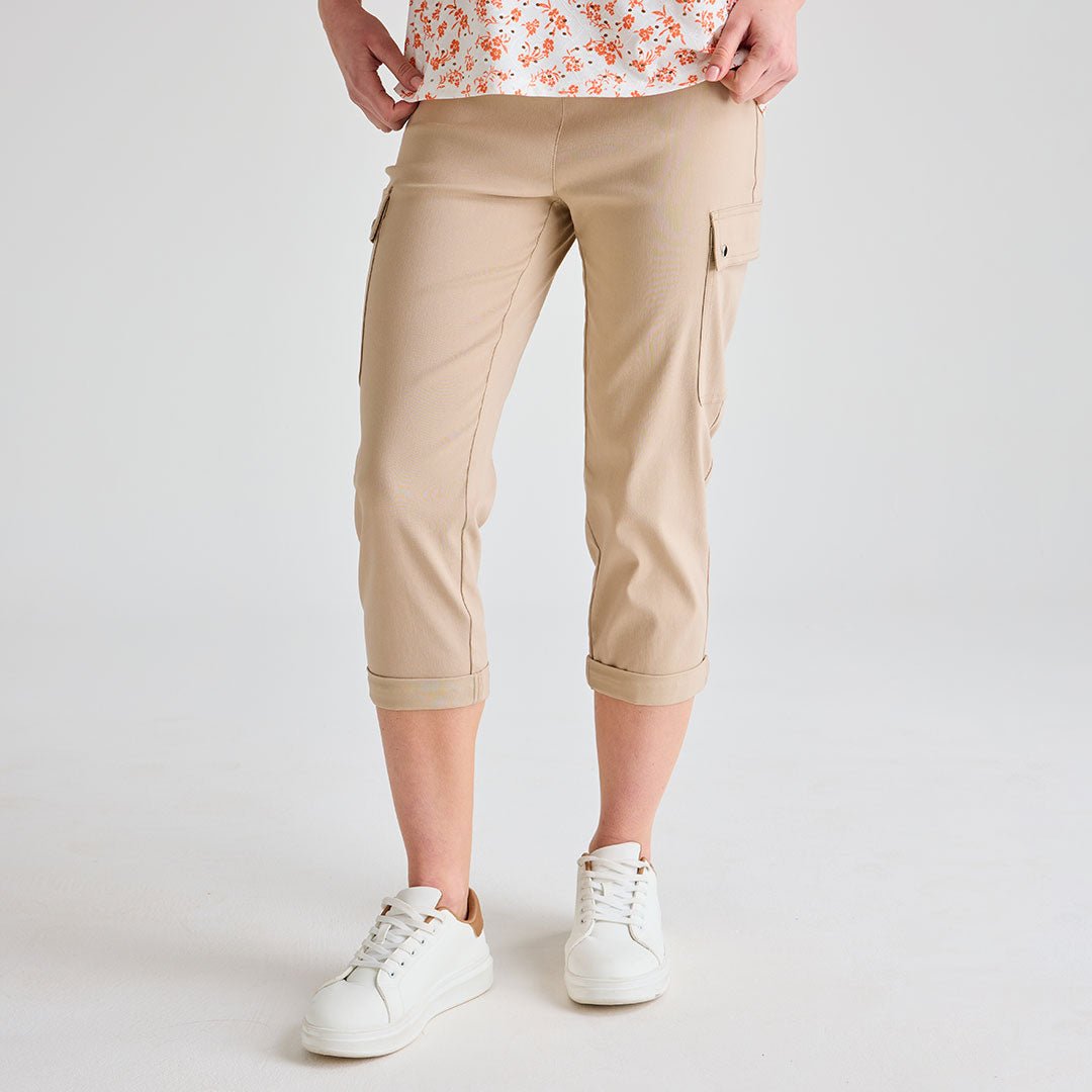 Ladies Stone 3/4 Combat Trouser from You Know Who's