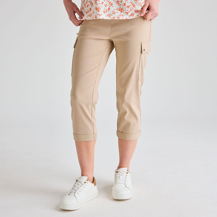 Ladies Stone 3/4 Combat Trouser from You Know Who's