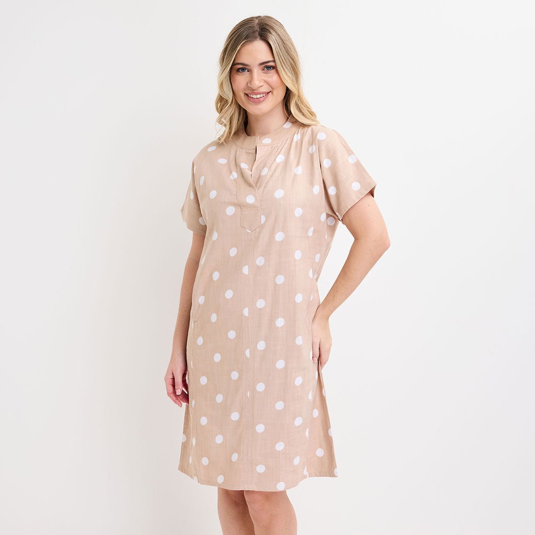 Ladies Stone Polka Dot Dress from You Know Who's
