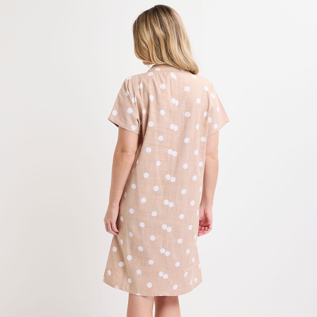 Ladies Stone Polka Dot Dress from You Know Who's