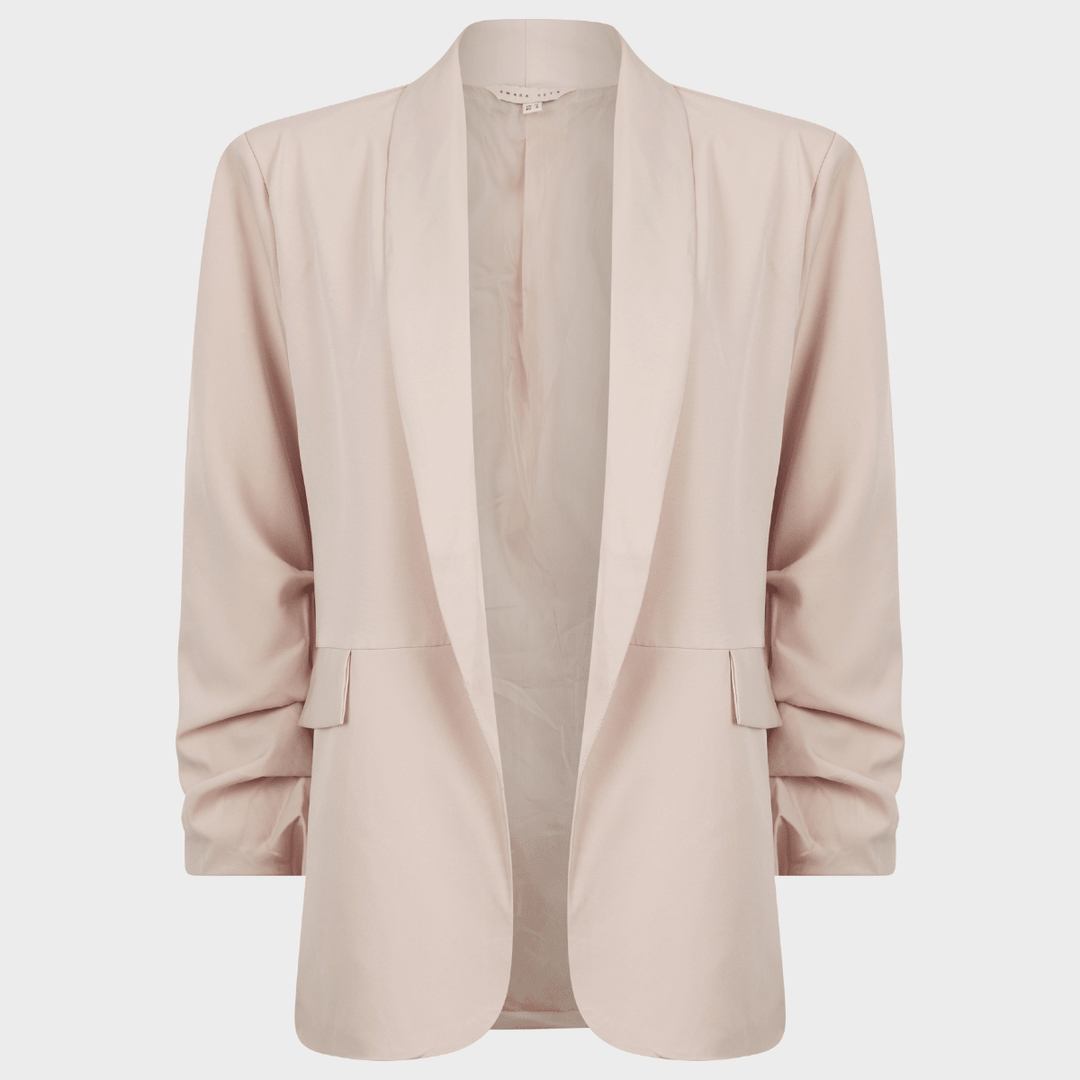 Ladies Stone Ruched Sleeve Blazer from You Know Who's