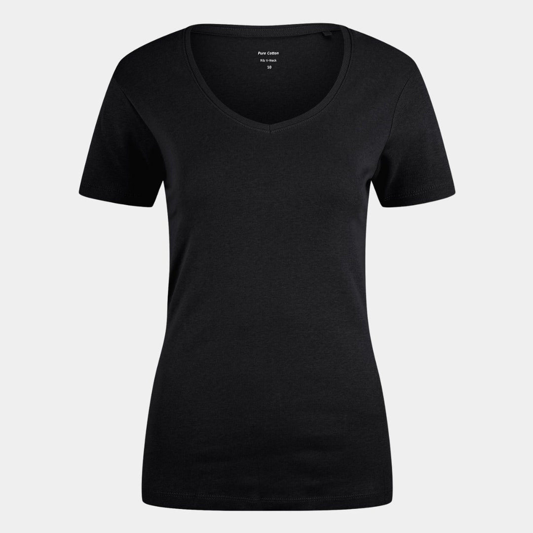 Ladies Stretch V Neck T-Shirt from You Know Who's