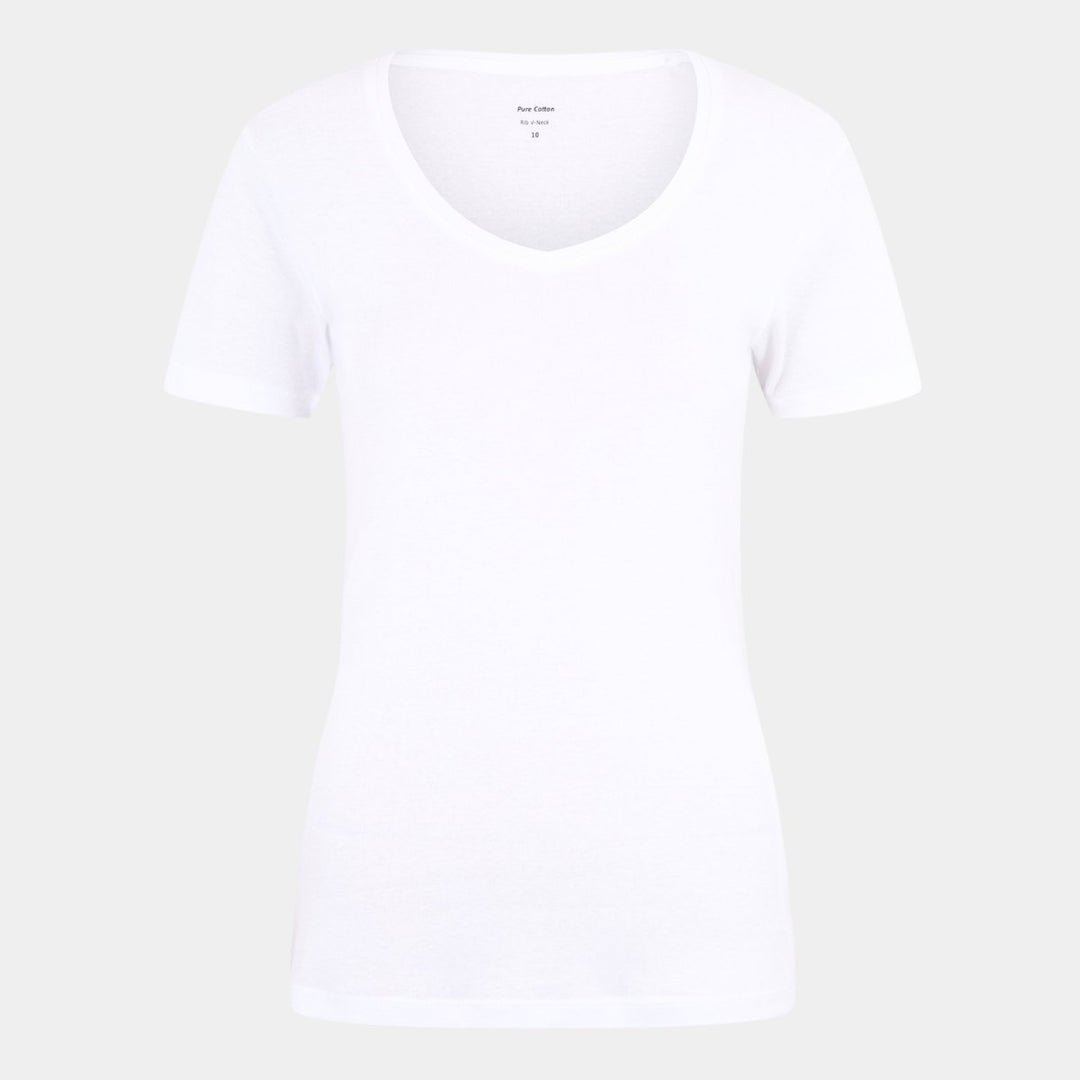 Ladies Stretch V Neck T-Shirt from You Know Who's