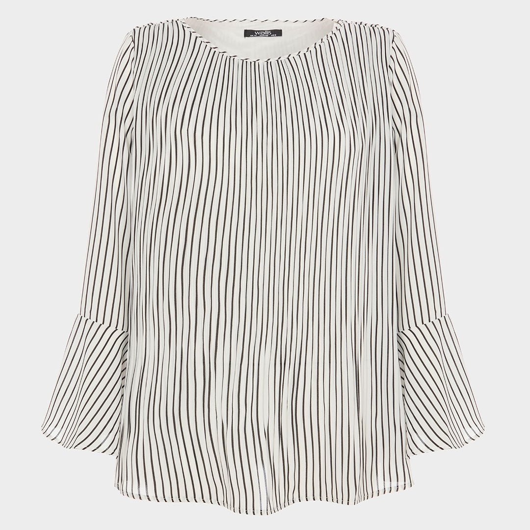 Ladies Striped Plisse Top from You Know Who's
